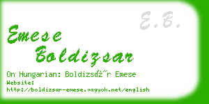 emese boldizsar business card